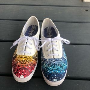 Handpainted Size 7 Women’s Keds